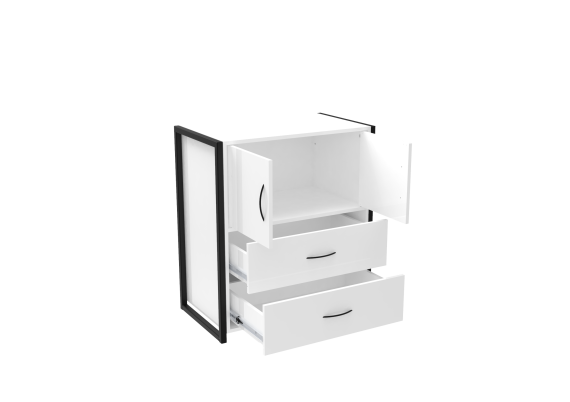 COMODA DUNA BLANCO NEGRO ISO 1 ABIERTA