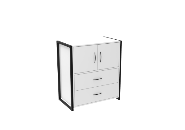 COMODA DUNA BLANCO NEGRO ISO 1 CERRADO