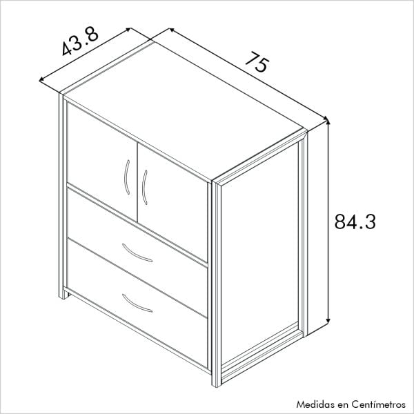 COMODA DUNA ISOMETRICOS LINEAS COMODA DUNA ISOMETRICOS LINEAS