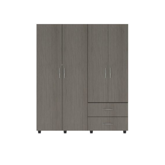 CLOSET CONFORT CENIZO-BLANCO FRONTAL CERRADO