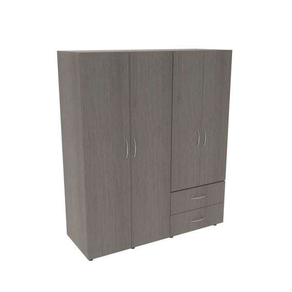 CLOSET CONFORT CENIZO-BLANCO ISO1 CERRADO