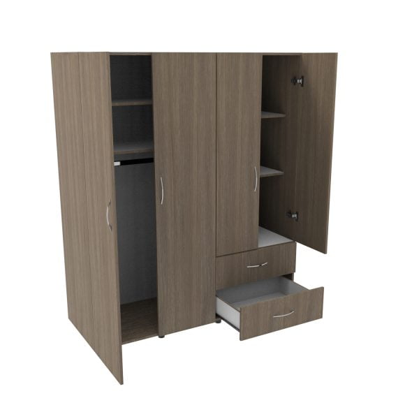 CLOSET CONFORT PALERMO-BLANCO ISO1 ABIERTO CLOSET CONFORT PALERMO-BLANCO ISO1 ABIERTO