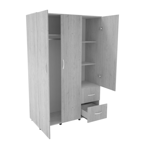 CLOSET MAYORCA VENECIA ISOMETRICO ABIERTO