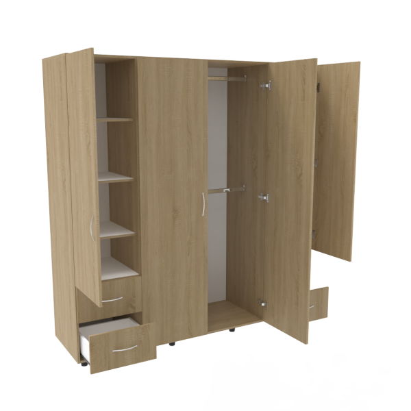 CLOSET PLATINUM GERMANY ISOMETRICO ABIERTO.1370 CLOSET PLATINUM GERMANY ISOMETRICO ABIERTO.1370