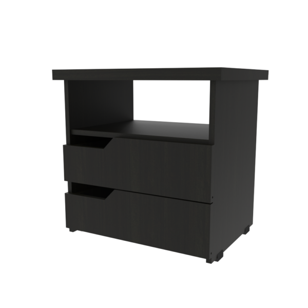 MESA DE NOCHE INNOVA WENGUE ISOMETRICO CAJON CERRADO.2148 MESA DE NOCHE INNOVA WENGUE ISOMETRICO CAJON CERRADO.2148