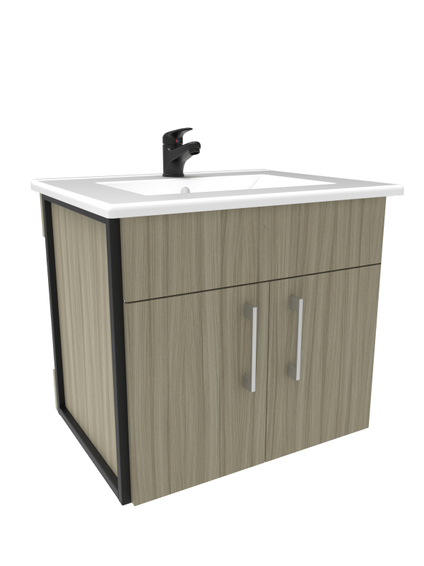 MUEBLE DE BAÑO NICK 60 MF MM PARMA- NEGRO.3213