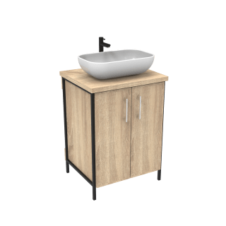 Mueble de baño moderno doble lavabo 120 cm BMT Mercury
